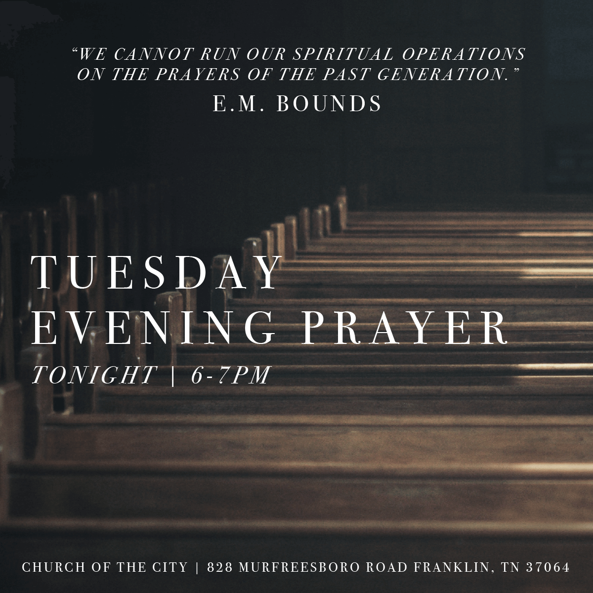 Tuesday Evening Prayer